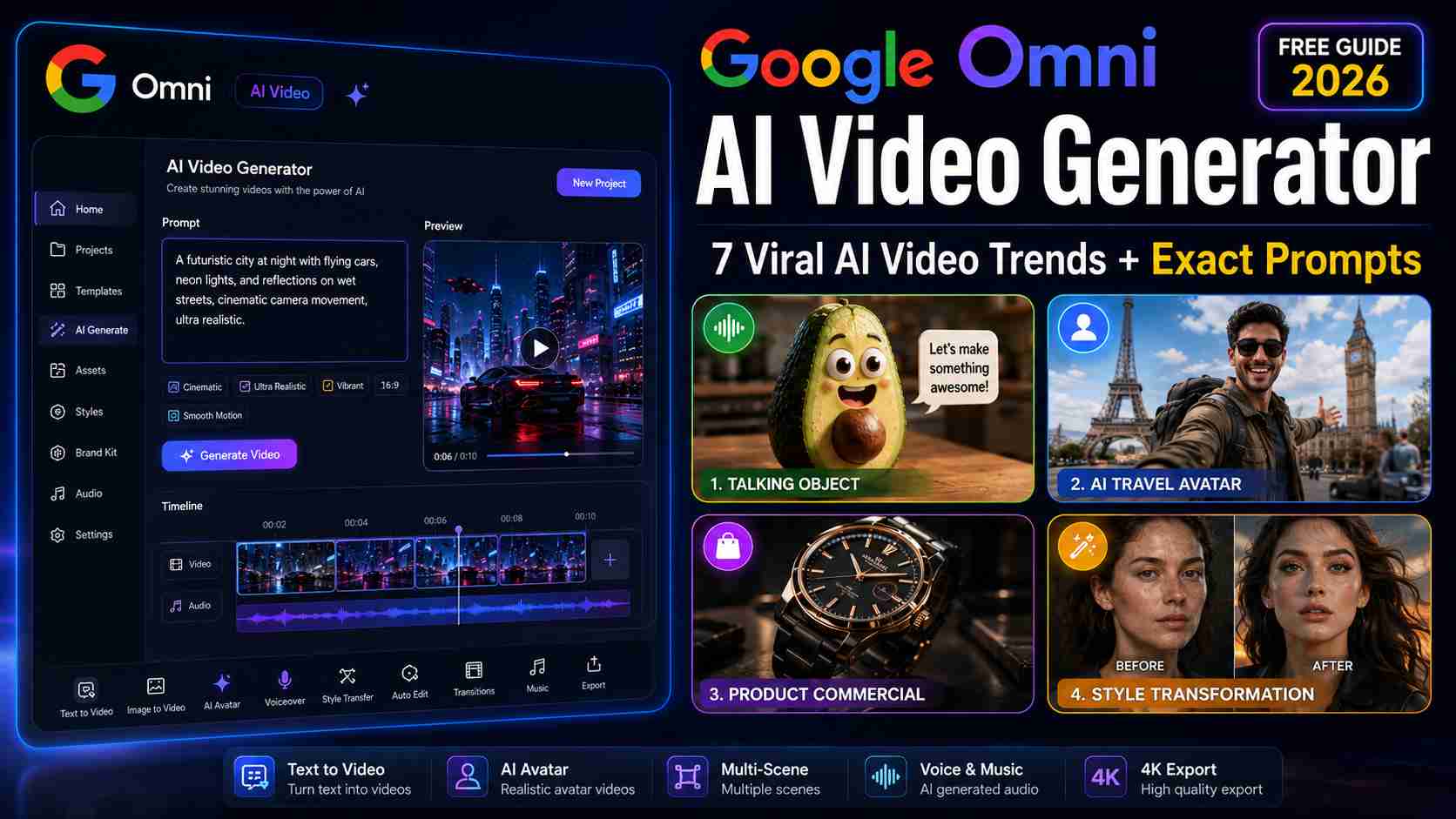 Google Omni AI Video Generator viral AI video trends dashboard 2026
